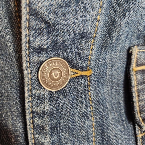 True Religion Denim Jacket men's XXL Jimmy Jacket venice nights - Picture 6 of 12
